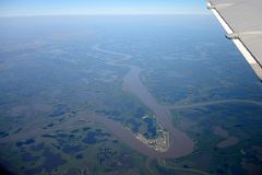 
Aklavik On The West Side of the Mackenzie Delta From Airplane On Flight From Old Crow Yukon To Inuvik Northwest Territories
